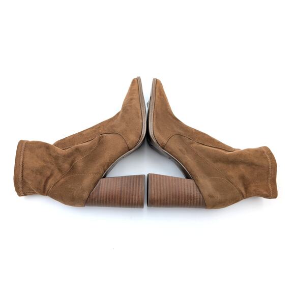 Steve Madden Touchdown Ankle Booties Side Zip Women's Brown Size US8M EU39 - Picture 10 of 15
